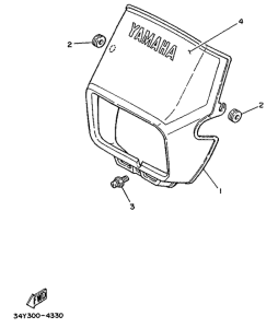DT125LC Обтекатель 1