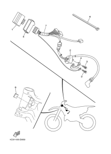 YZ125T1 Электрика 1