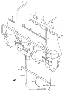 GSX600 Карбюратор fittings