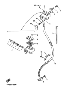 TZR50 Главный тормозной цилиндр