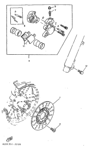 CW50 Front brake. caliper