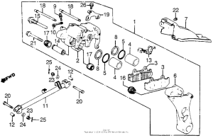 CB900 Задний суппорт