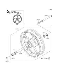 ZR1000 Переднее колесо