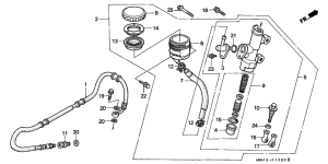 RVF750 Задний тормозной цилиндр