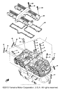XS1100SH Головка цилиндров