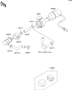 ZX600 Топливный насос