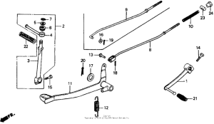 Z50R Педаль тормоза