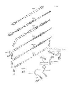 VN750 Тросы управления