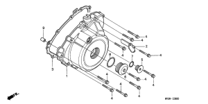  Крышка картера левая