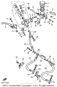 FZR1000B Главный тормозной цилиндр