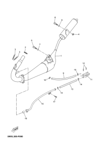 TZR50 Выхлопная система