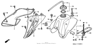 XR50R Топливный бак