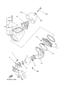 YZ80LW Впускная система