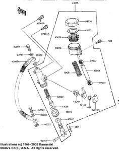 KZ1000 Задний тормозной цилиндр