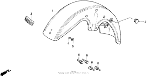 GL1200I Переднее крыло
