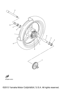 FJR1300A Переднее колесо