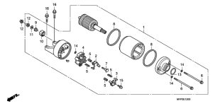 CB1300 (ABS) Стартерный мотор