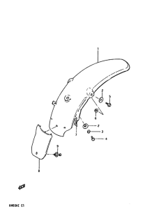 RM80 Заднее крыло