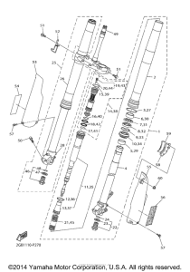 WR250F Передняя вилка