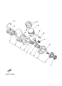 RZ250R ｸﾗﾝｸｼﾔﾌﾄ.ﾋﾟｽﾄﾝ