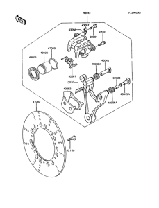 Z750 Задний тормоз
