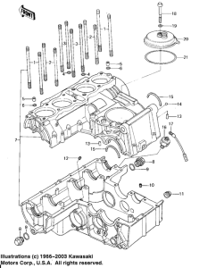 KZ650 Crankcase / breather cover