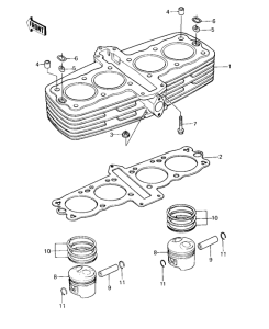 KZ1000 Cylinder / pistons