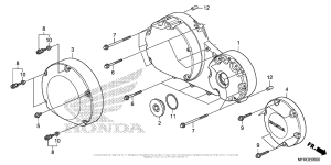 VT1300CR Крышка картера правая