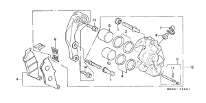 NX500 Передний суппорт