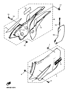 XTZ660 (35.3KW) Боковые обтекатели