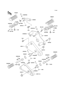EN500 Подножки