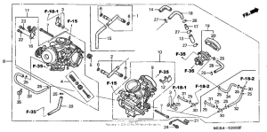 VT1100C2 Карбюратор