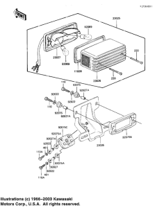 KZ1100 Taillight unit ass`y