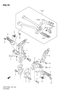 GSX-R1000 Подножки
