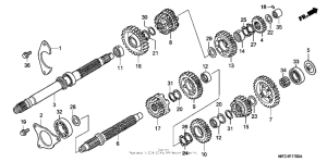 NRX1800D Трансмиссия