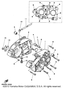 RT180A Картер двигателя