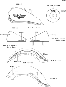 VN800 Decals(black)(vn800-b9)(cn)