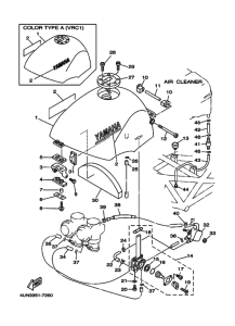 TRX850 Tank fuel
