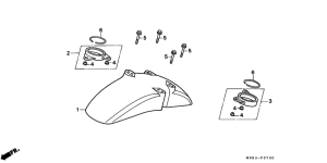 VFR400R Переднее крыло