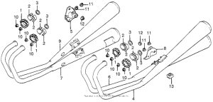 CB550 Глушитель