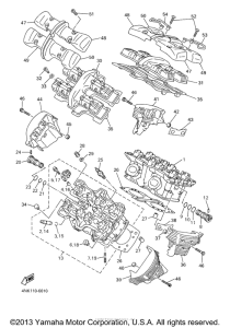 XVZ1300LTM Головка цилиндров