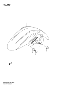 GSR600 Переднее крыло