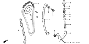 NX125 Цепь грм / натяжное устройство