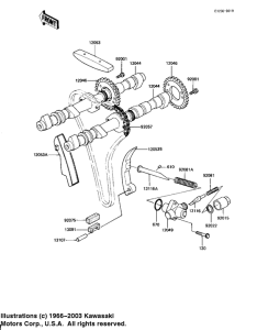 KZ1100 Camshafts / chain / tensioner