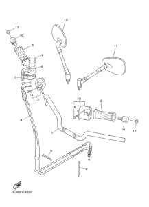XJR1300 Steering handle & cable