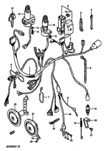GSX550 Жгут проводов