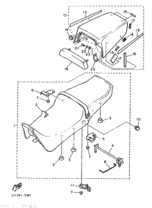 FZR1000 Сиденье