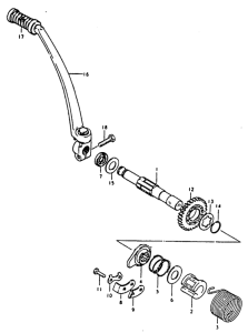 TS125 Ножной стартер