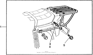 CB750 Luggage rack (one piece) 79