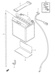 GSX600 Аккумулятор